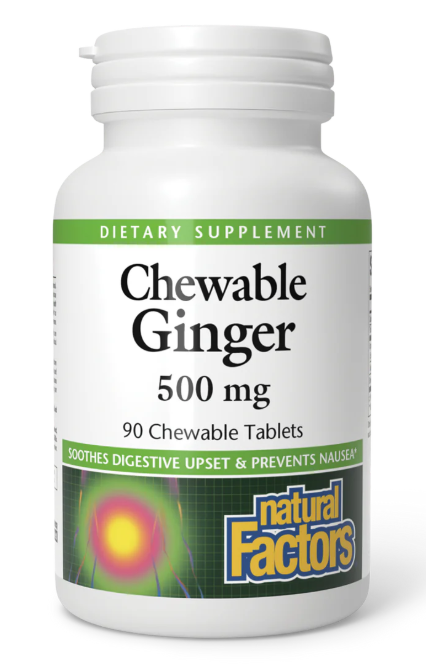 Natural Factors Chewable Ginger 500mg