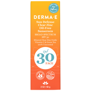 Derma-E Sun Defense Clear Zinc Sunscreen SPF30