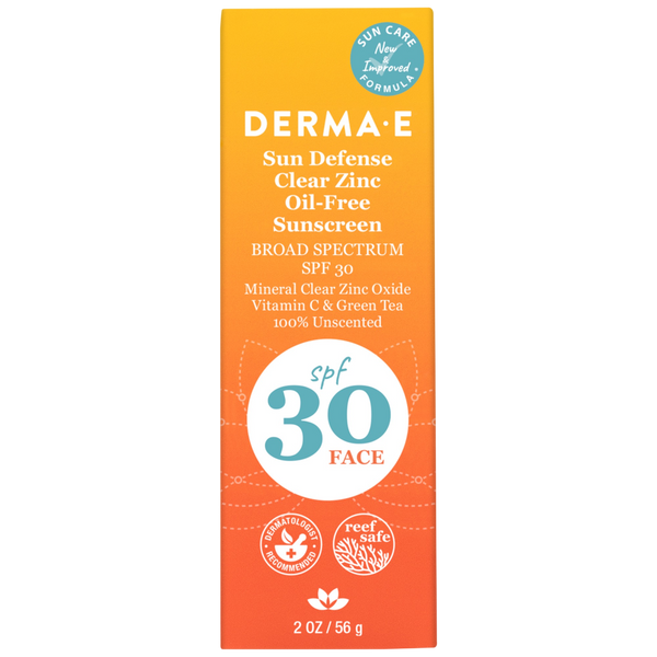 Derma-E Sun Defense Clear Zinc Sunscreen SPF30