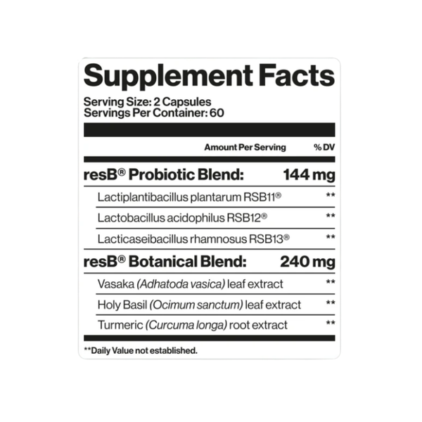 PRO resB® Lung Support Probiotic