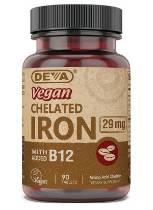 DEVA Vegan Chelated Iron with B12