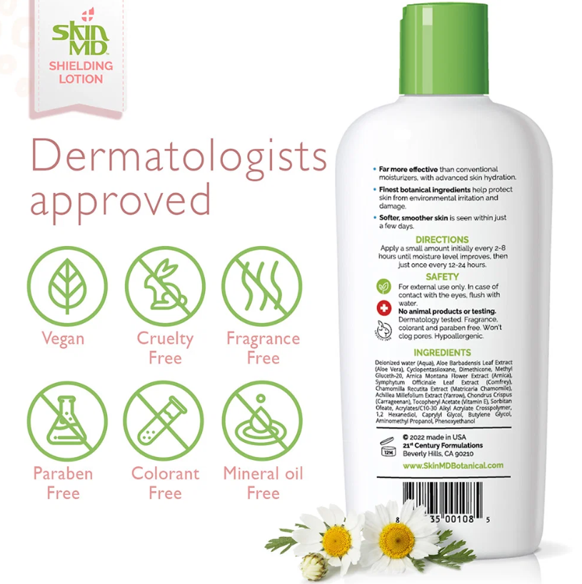 Skin MD Shielding Lotion Sunscreen with SPF 15